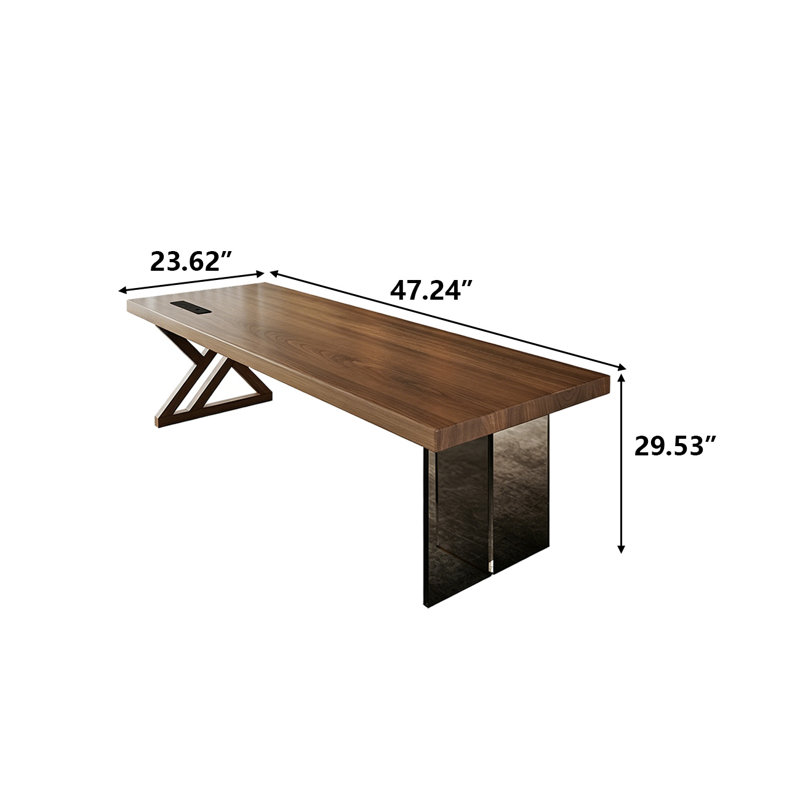 Bureau rectangulaire 47,24 po, H 29,53 po x l 47,24 po x P 23,62 po