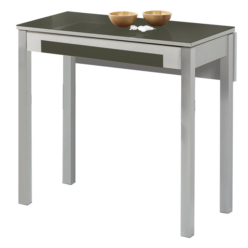 Canis Rectangular Dining Table, Graphite, 74cm H x 60cm W x 80cm L
