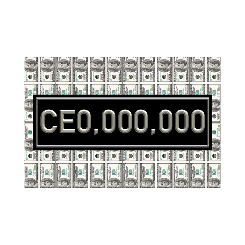 CEO - Silver - Print on Canvas, Wrapped Canvas, 45.72cm H x 66.04cm W x 1.91cm D
