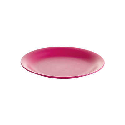 Plastic Side Plates Set of 6 Reusable Round Dessert Tableware