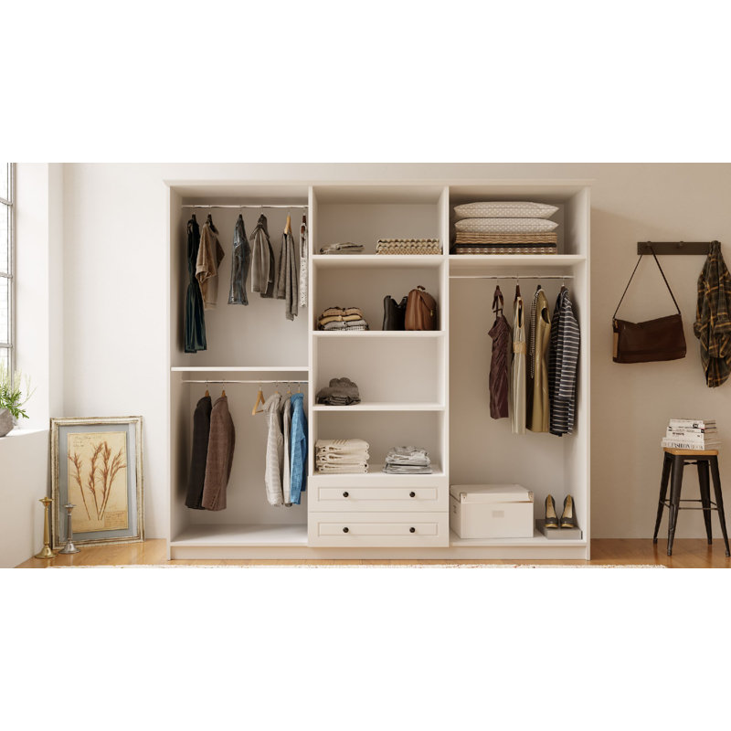 Anthonella 6 Door Manufactured Wood Wardrobe