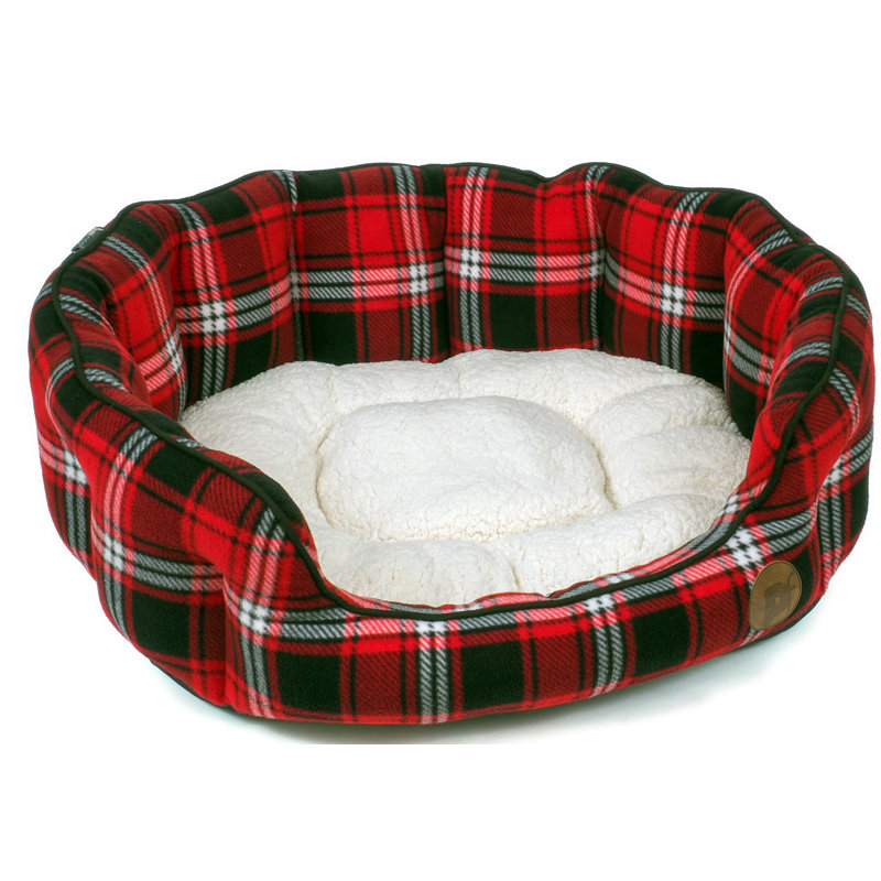 Tartan Pet Bed, Extra Large (80cm W x 60cm D x 30cm H)