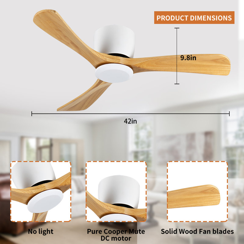 42-Inch Ceiling Fan Without light