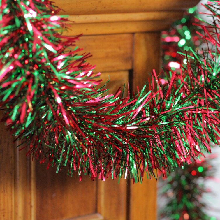 Ornament: Tinsel Garland with Red Beads