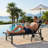 Outdoor Patio Chaise Lounge Set Of 2 With Wheels And Armrests-726262094