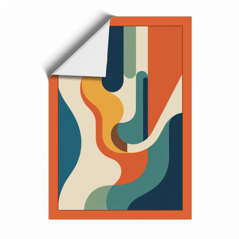 Flowing Rhythms Abstract - Print, Unframed, A4 - 29.7 x 21.0 cm