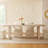 Granita Trestle Base Rectangular Dining Table-1845097250