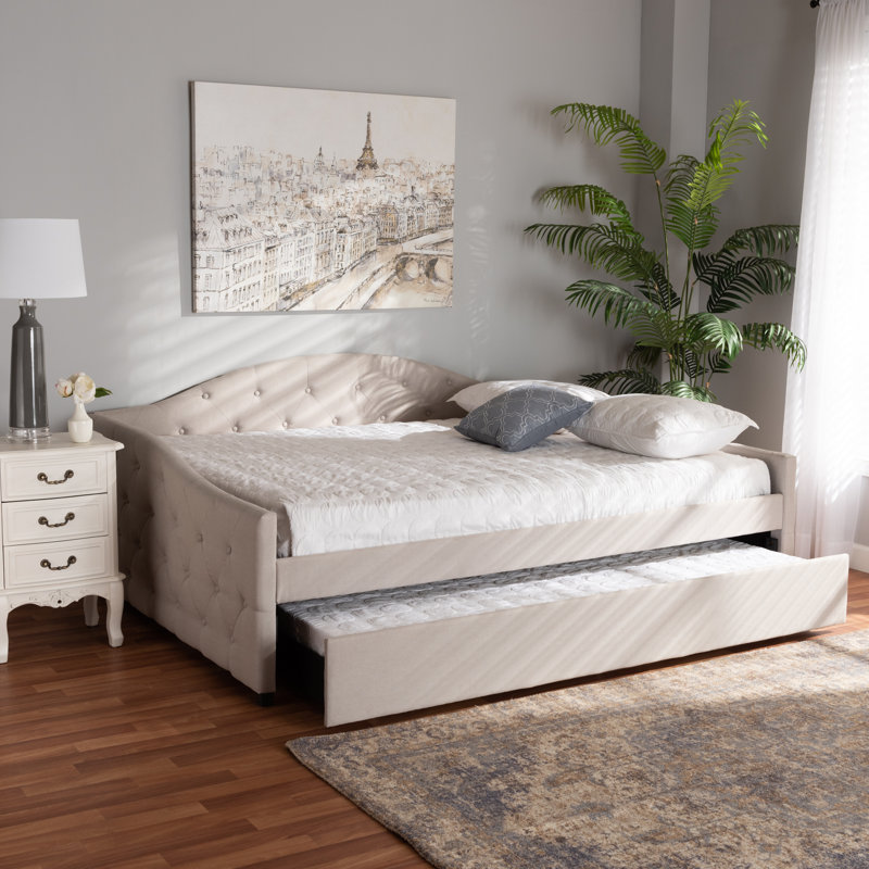 Kylan Upholstered Daybed, Gray, Full / Double