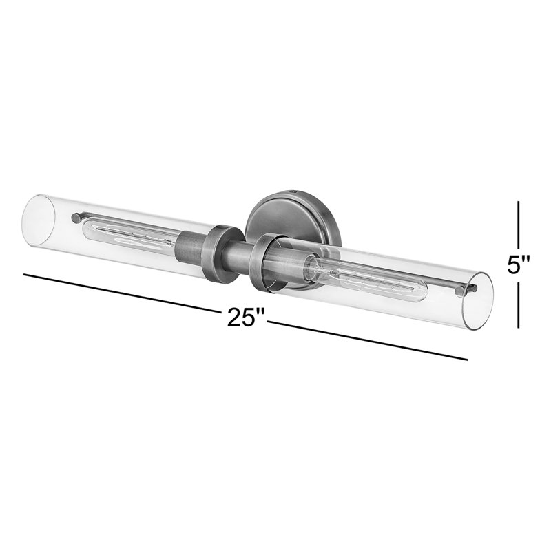 Katya 2 - Light Dimmable Bath Bar, Heritage Brass