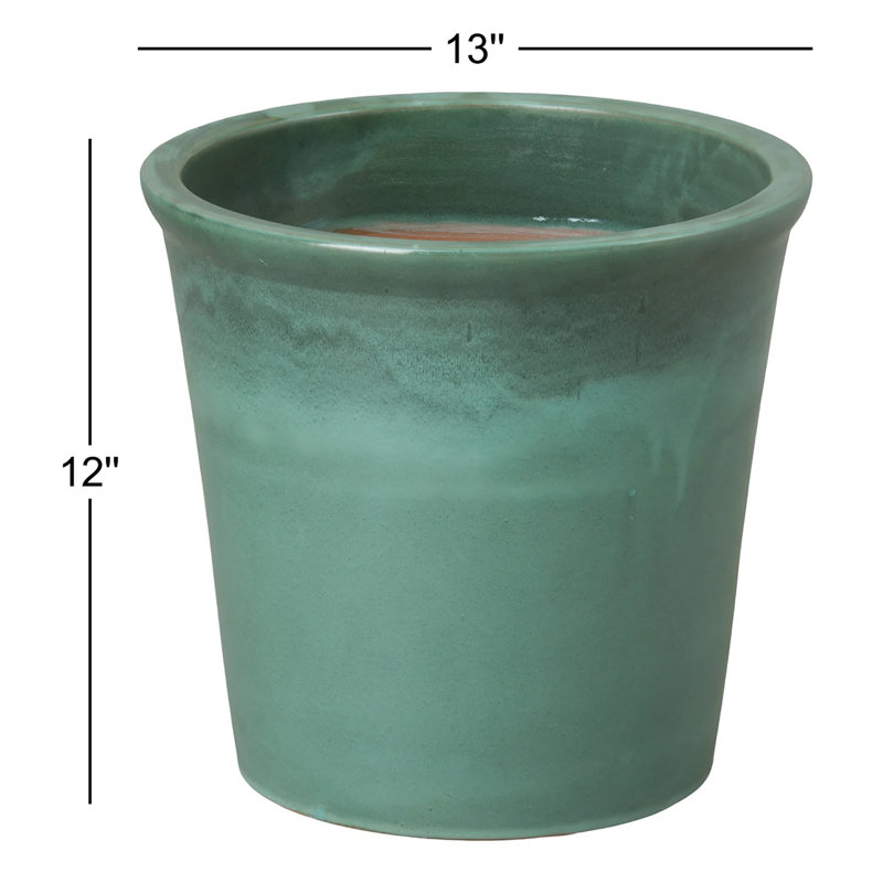 Pot à fleurs en céramique Efkea, H 12 po x l 13 po x P 13 po