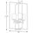 Steelville 4 - Light Dimmable Lantern Square / Rectangle Chandelier-1854455320
