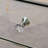 Yolanta 33" Mirrored Glass Nightstand with 3 Storage Drawers
