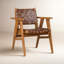 Sutri Teak Upholstered Dining Chair