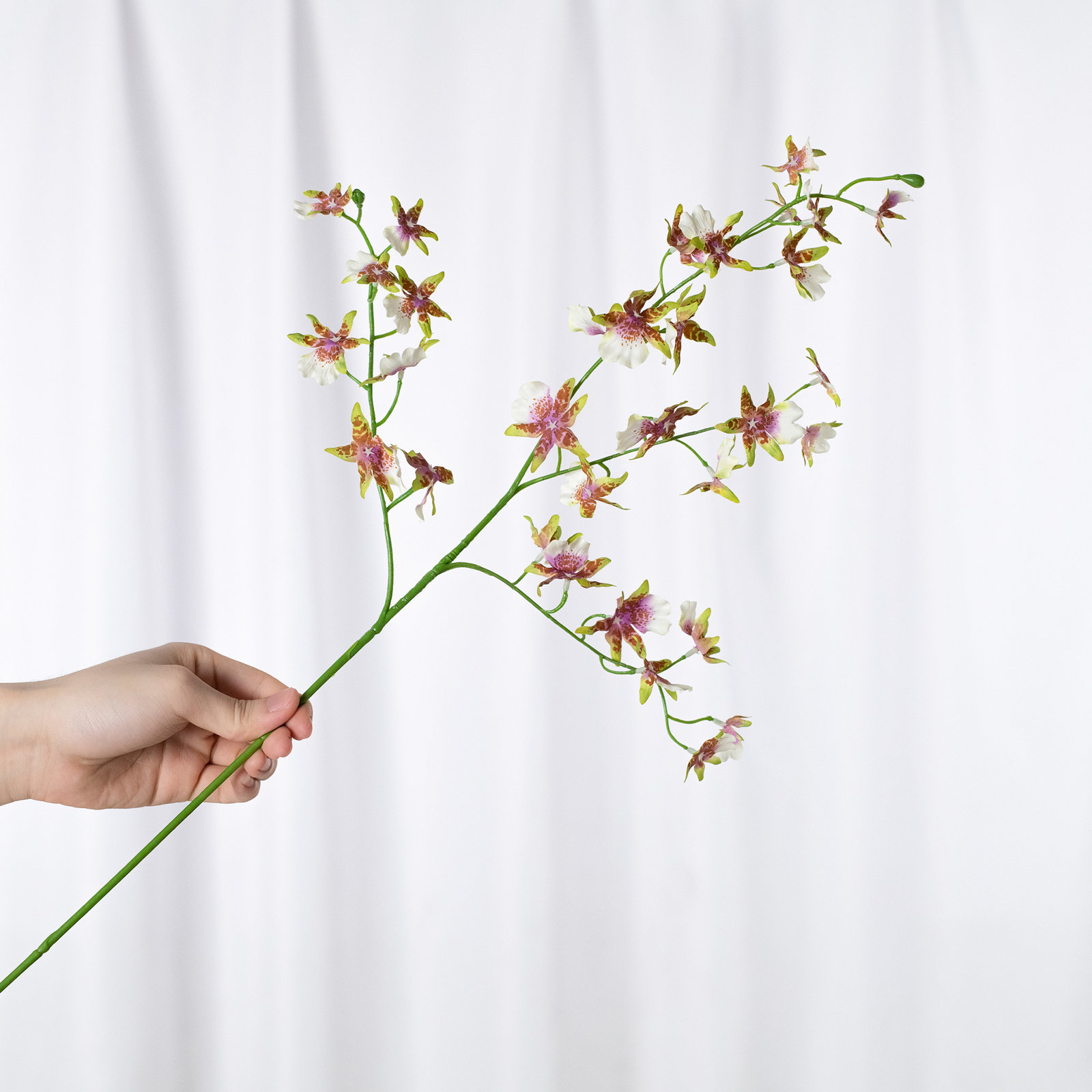 Audet Cherry Blossom Stems, 31.59" x 4", White-Pink-Yellow