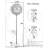 Crystal Floor Lamp With 659 K9 Crystals, 69-Inch Modern Standing Lamp For Living Room, Metal Tall Lamp With Foot Switch, Firework-Inspired Design For Home Decor Lighting