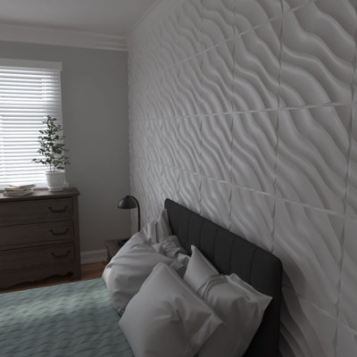 Panneau mural 3D décoratif Modern Wave EnduraWall