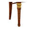 Chaise d'appoint rembourrée en cuir Icare