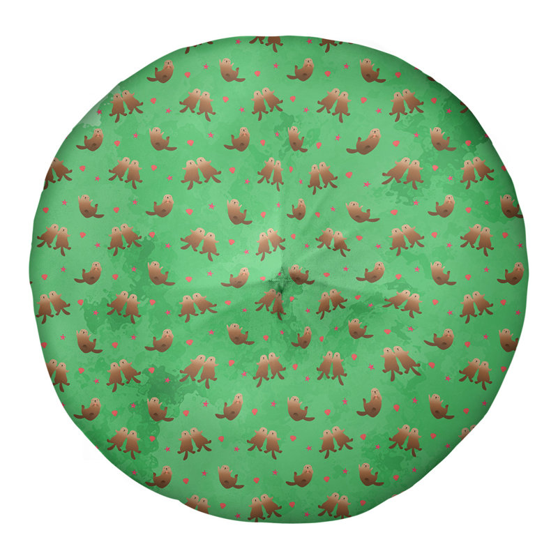 Coussin de sol Katelyn Elizabeth, 26 x 26, Vert