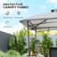Pavillon de jardin 8 pi x 5 pi, pavillon de jardin à deux niveaux, gris clair-109557864