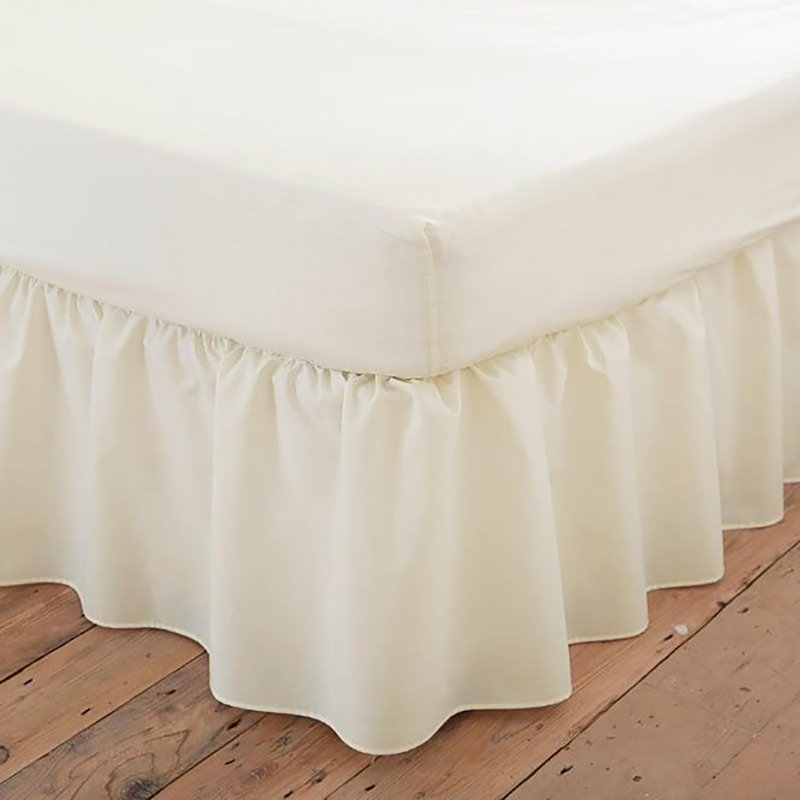 Izyan Percale Fitted Sheet, Ivory, Single (3')