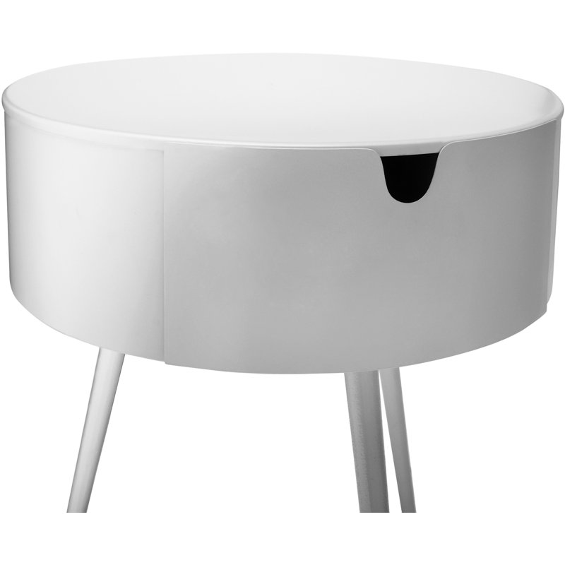 Bali 1 Drawer Nightstand, White