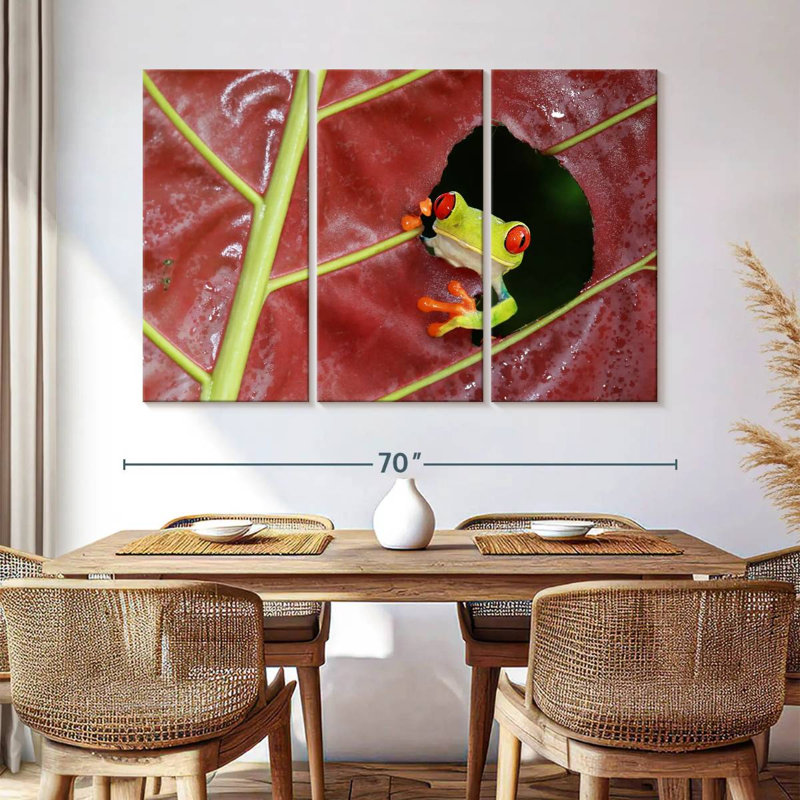 Brampt Wild Red Eyed Tree Frog, 42" H x 65" W
