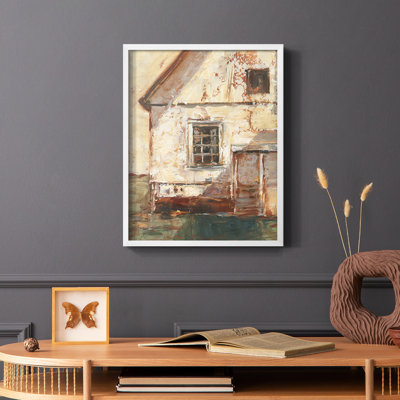 Sunlit Barn II Framed Print - Solid Wood