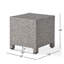 Table d'appoint - table d'appoint 18 po x 18 po x 18 po, pe noir et fer, prête à l'emploi, table d'assemblage sans assemblage de 18 po x 18 po x 18 po-420591417