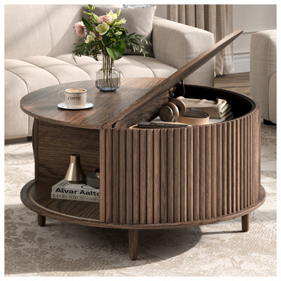 Table basse avec rangement Mid-Century