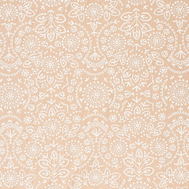 Tiana Embroidery Fabric, Natural