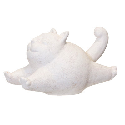 Chat en bois terre cuite