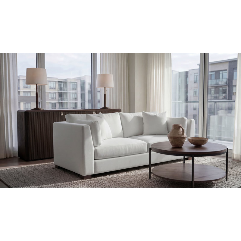 Paris Sofa, Beige Leather
