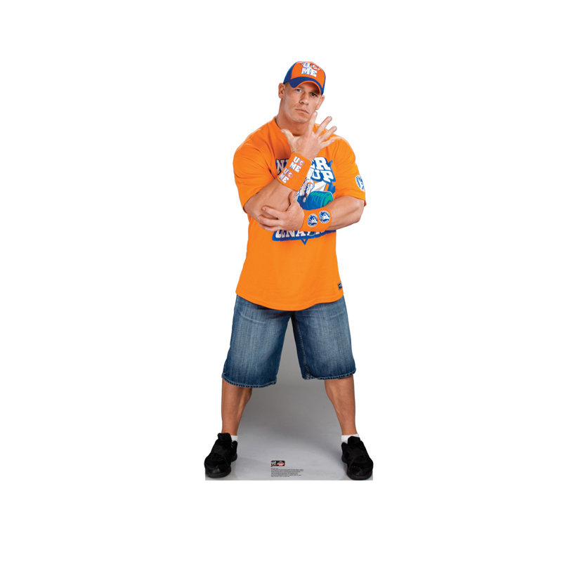 John Cena Life-Size Orange Cardboard Standup