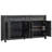 59" W Black Buffet Cabinet, Storage Sideboard with Drawer, Coffee Bar for Kicten & Living Room, Hot Summer Sale-1508943045
