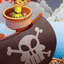 Pirate Girl - Graphic Art on Canvas