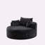 Chaise longue en chenille Hsuan 55 po, aucun assemblage requis-1768128768