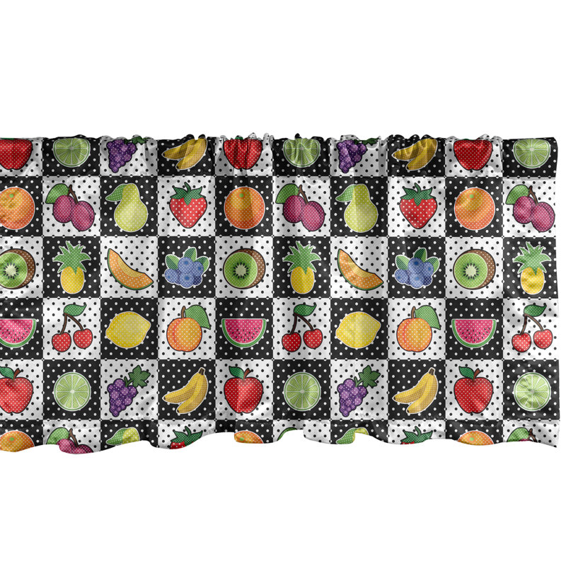 Multicolore cantonnière Ambesonne, L 54 po x L 12 po