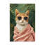 Plaque murale Cozy Cat and Tropical Plants, design par LSR Design Studio-1184790193