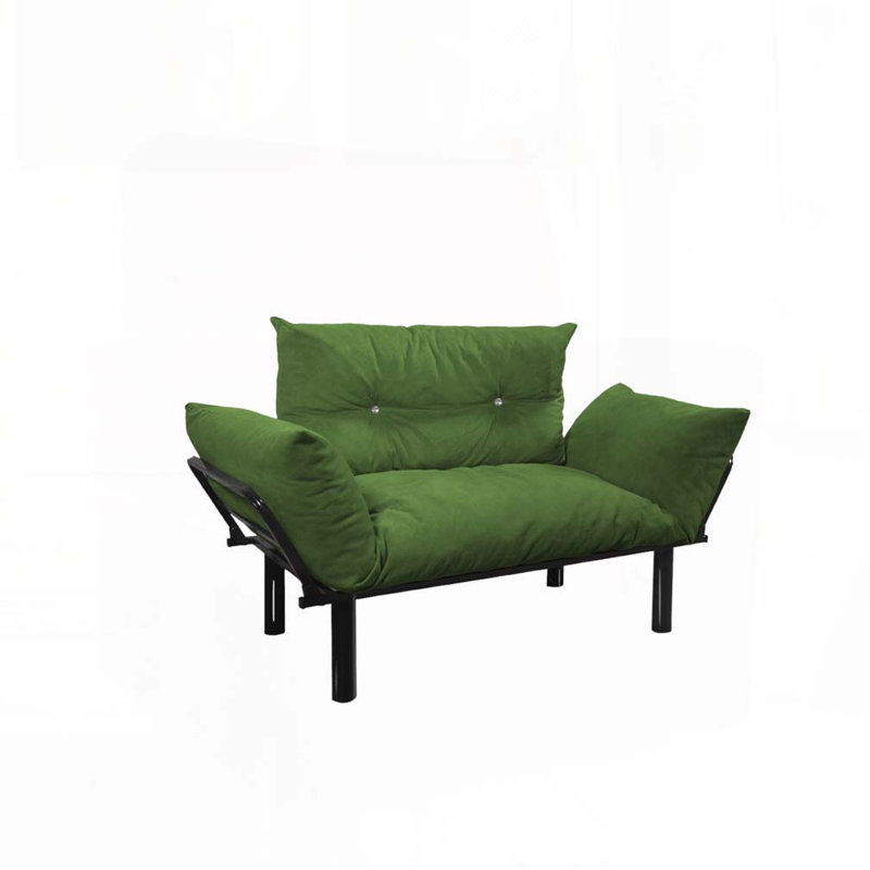Causeuse Ewald, Tissu vert