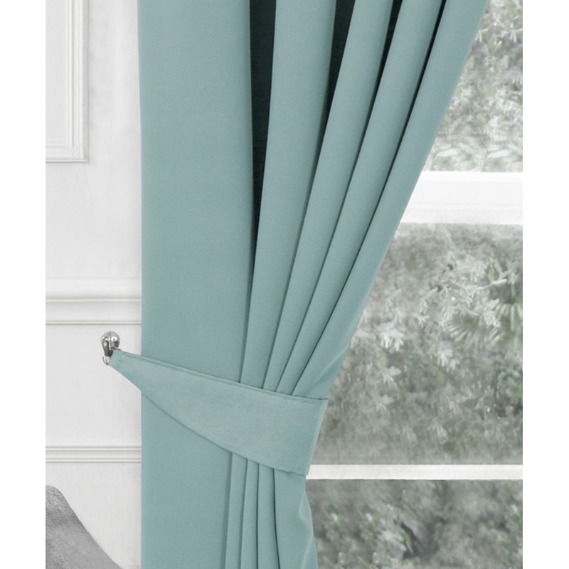 Naara Fabric 28cm TIEBACKS, Teal
