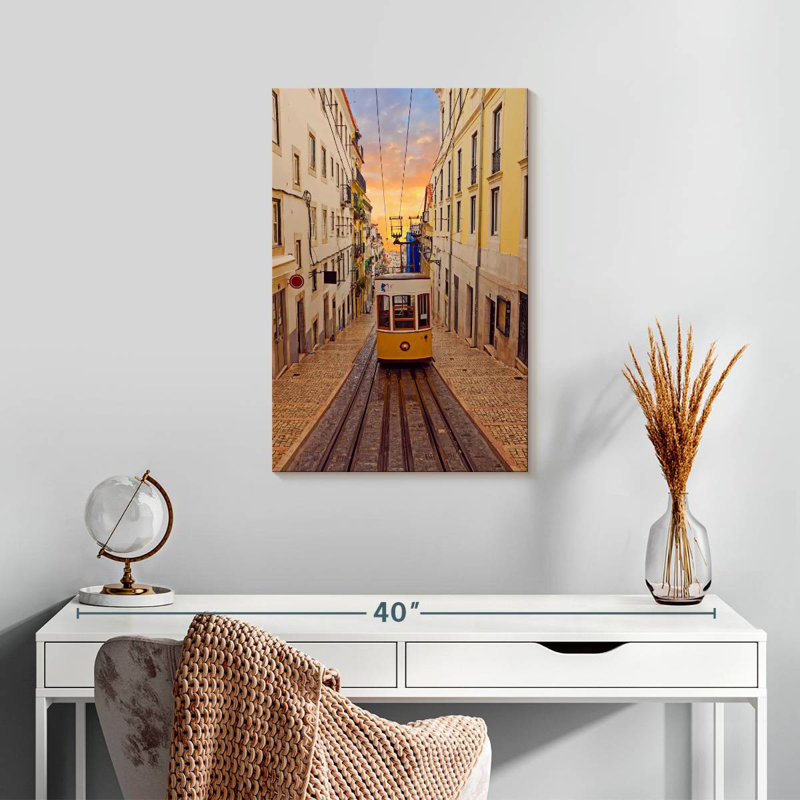 Sireci Yellow Bica Tram, 24" H x 16" W