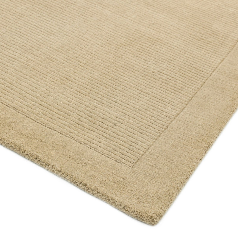 Beige Handmade Modern Plain Wool Easy To Clean Handmade Rug For Bedroom Dining Room Living Room , Wool, Rectangle 160 x 230cm