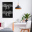 Giclée blanche sur fond noir, design par Martina Pavlova-416689197-416689186
