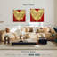 Hardie Big Hearted Gold sur fond rouge-109366090