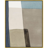 The Balance Of Taupe And Indigo Set Of 2 Print by Julia Balfour