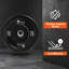 Rubber Coated 15LB Weight Plate Pair for 2" Bars, Protective Strength Training Plates