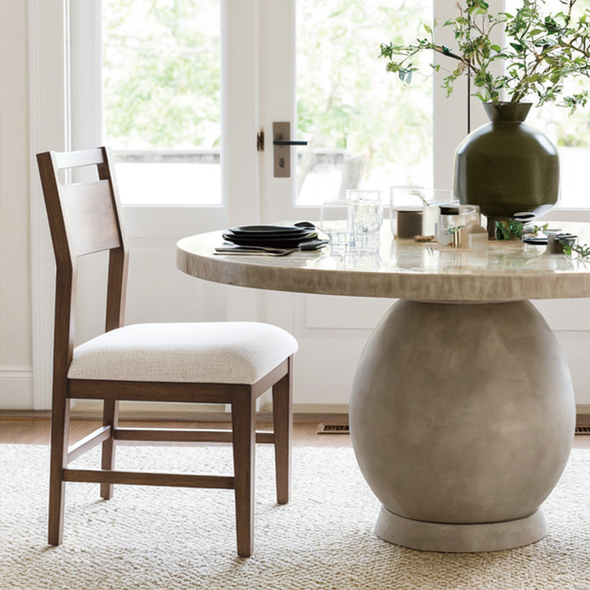 Brienne Side Chair, Walnut
