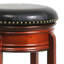 Sabi 24 inch Swivel Counter Stool, Solid Wood, Faux Leather-69426696-69426697-69426698