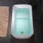Baignoire rectangulaire autoportante 48 po x 27,5 po avec siège intégré, antidérapant, pour petits espaces-88621959