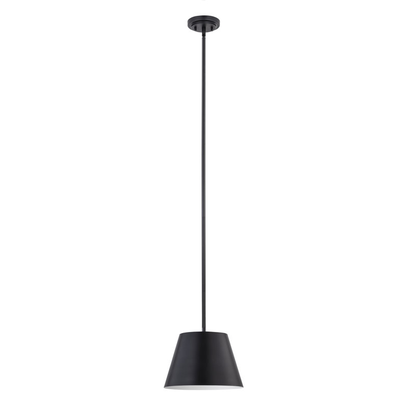 Wolenik 1 - Light Cone Pendant, Matte Black, 90.5" H x 12" W x 12" D